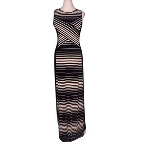 White House Black Market Black and White Maxi Dress